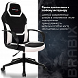 Кресло компьютерное BRABIX "Alpha GM-018", ткань/экокожа, черное/белое, 532640, GM-018_532640 - 14