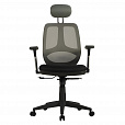 Кресло BRABIX "Saturn ER-400", с подголовником, комбинированное, черное/серое, 530871 - 4