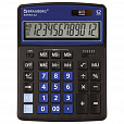 Калькулятор настольный BRAUBERG EXTRA-12-BKBU (206x155 мм), 12 разрядов, двойное питание, ЧЕРНО-СИНИЙ, 250472 - 1