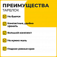 Одноразовые тарелки десертные, КОМПЛЕКТ 100 шт., пластик, d=170 мм, БЮДЖЕТ, белые, ПС, холодное/горячее, LAIMA, 600942 - 8