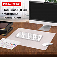 Коврик-подкладка настольный 450х650 мм, матовый, 0,8 мм, BRAUBERG, 238304, 1708456501 - 8