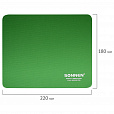 Коврик для мыши SONNEN "GREEN", резина + ткань, 220х180х3 мм, 513305 - 6