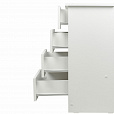 Комод BRABIX "Scandi CM-001", 750х330х730 мм, 4 ящика, ЛДСП, белый, 641900, ЦБ013659 -1 - 4
