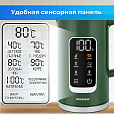 Чайник с терморегулятором и дисплеем, ДВОЙНЫЕ СТЕНКИ, SONNEN KT-8723EG, 1,7 л, 2200 Вт, изумрудный, 454689 - 12