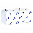 Полотенца бумажные 250 шт., PROtissue (H3) COMFORT, 1-слойные, белые, КОМПЛЕКТ 20 пачек, 22х21 см, V-сложение, С192 - 5
