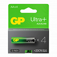 Батарейки КОМПЛЕКТ 4 шт., GP Ultra Plus G-Tech, AA (LR6), алкалиновые, пальчиковые, 15AUPA21-2CRSB4 - 1
