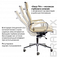 Кресло офисное BRABIX PREMIUM "Kayman EX-532", экокожа, хром, бежевое, 532544 - 11