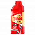 Средство для прочистки канализационных труб 500 мл, TIRET (Тирет) "Turbo", гель, 8147369 - 1