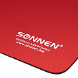 Коврик для мыши SONNEN "RED", резина + ткань, 220х180х3 мм, 513306 - 3