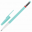 Ручка шариковая BRAUBERG "Офисная" PASTEL COLOR, СИНЯЯ, корпус ассорти, пишущий узел 1 мм, линия письма 0,5 мм, 144199 - 3