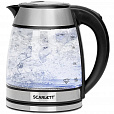 Чайник SCARLETT SC-EK27G54, 1,7 л, 1800 Вт, закрытый нагревательный элемент, стекло, стальной - 1