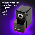 Точилка механическая BRAUBERG "BLACK JACK", крепление к столу, металлический механизм, цвет чёрный, 222516 - 19