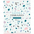 Тетрадь А5, 96 л., BRAUBERG, скоба, клетка, TWIN-лак, "Natura Terrazzo", 404431 - 7