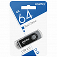 Флеш-диск 64 GB SMARTBUY Twist USB 2.0, черный, SB064GB2TWK - 3
