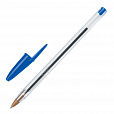 Ручки шариковые BIC "Cristal Original", НАБОР 4 шт., СИНИЕ, узел 1 мм, линия 0,32 мм, пакет, 8308601 - 3