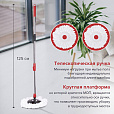 Комплект для уборки: швабра, ведро 7 л/5 л с отжимом центрифуга, 2 насадки, черный, LAIMA, 607487 - 17