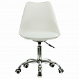 Кресло стул BRABIX "Eames MG-310 CH", хром, пластик белый, экокожа белая, 532923 - 2