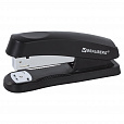 Степлер №24/6, 26/6 BRAUBERG "Standard+", до 30 листов, черный, 228608 - 1