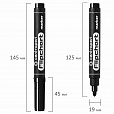 Маркер для бумажного флипчарта ЧЕРНЫЙ CENTROPEN, НЕПРОПИТЫВАЮЩИЙ, 2,5 мм, 8550, 5 8550 0112 - 6