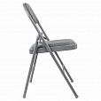 Стул складной BRABIX "Golf Plus CF-003 КОМФОРТ", серый каркас, серая ткань, 532890 - 6