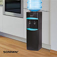 Кулер для воды SONNEN FSC-02W TURBO напольный, ТУРБОНАГРЕВ/ОХЛАЖДЕНИЕ КОМПРЕССОРНОЕ, шкаф, 2 крана, черный, 456171 - 21
