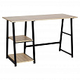 Стол на металлокаркасе BRABIX "LOFT CD-006",1200х500х730 мм,, 2 полки, цвет дуб натуральный, 641226 - 2