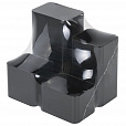 Подставка-органайзер BRAUBERG COMPACT, 4 отделения, 92х114х102 мм, черная, 238102 - 5