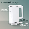 Чайник электрический с двойными стенками SONNEN KT-8718W, 1,7 л, 2200 Вт, белый, 454685 - 20