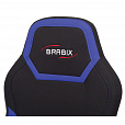 Кресло компьютерное BRABIX "Alpha GM-018", ткань/экокожа, черное/синее, 532638, GM-018_532638 - 6