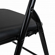 Стул складной BRABIX "Golf CF-007", черный каркас, кожзам черный, 531565 - 8