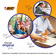 Ручки шариковые BIC "Orange Original", НАБОР 4 шт., СИНИЕ, узел 0,8 мм, линия письма 0,3 мм, пакет, 8308521 - 8