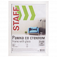 Рамка 21х30 см белая STAFF "Grand", багет 18 мм, стекло, МДФ, 391207 - 4