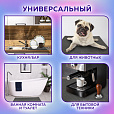 Коврик EVA / ЭВА универсальный 68х120 см ячеистый (СОТЫ) применим для кухни, ванной, прихожей, животных, авто, цвет СЕРЫЙ LAIMA, 608714 - 14