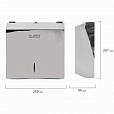 Диспенсер для полотенец LAIMA PROFESSIONAL INOX, (Система H2) Z-сложения, нержавеющая сталь, зеркальный, 605695 - 8