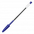 Ручка шариковая BIC "Cristal", СИНЯЯ, корпус прозрачный, узел 1 мм, линия письма 0,32 мм, 847898, 847898/528921 - 7