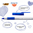 Ручки шариковые с грипом BIC "Round Stic Exact", НАБОР 4 шт., СИНИЕ, линия письма 0,28 мм, блистер, 932857 - 5