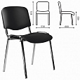 Стул STAFF "Iso Lite CF-008", хром, кожзам черный (Z-11), 532567 - 6