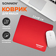 Коврик для мыши SONNEN "RED", резина + ткань, 220х180х3 мм, 513306 - 7