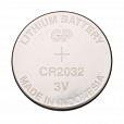 Батарейка литиевая GP Lithium CR2032 "таблетка, дисковая, кнопочная" 1 шт., блистер (отрывной блок), CR2032-7CR5 - 2