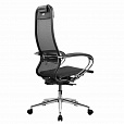 Кресло МЕТТА "ErgoLife" 10 B1-104K, хром, синхромеханизм, прочная сетка, черное - 6