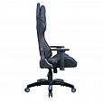 Кресло компьютерное BRABIX "GT Carbon GM-120", две подушки, экокожа, черное/синее, 531930 - 4