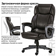 Кресло офисное BRABIX PREMIUM "Favorite EX-577", пружинный блок, рециклир. кожа, коричневое, 531936 - 18