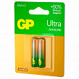 Батарейки КОМПЛЕКТ 2 шт., GP Ultra G-Tech, AAA (LR03, 24А), алкалиновые, мизинчиковые, 24AUA21-2CRSBC2 - 4