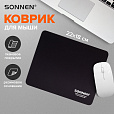 Коврик для мыши SONNEN "BLACK", резина + ткань, 220х180х3 мм, 513309 - 7
