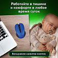 Мышь беспроводная с бесшумным кликом SONNEN V18, USB, 800/1200/1600 dpi, 4 кнопки, синяя, 513515 - 17