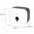 Диспенсер для полотенец ULTRA LAIMA PROFESSIONAL (Система H2), Z-сложения, малый, белый, ABS-пластик, 606833 - 8