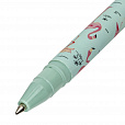 Ручка шариковая BRAUBERG SOFT TOUCH STICK "FLAMINGO", СИНЯЯ, мягкое покрытие, узел 0,7 мм, 143705 - 3