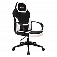 Кресло компьютерное BRABIX "Alpha GM-018", ткань/экокожа, черное/белое, 532640, GM-018_532640 - 1