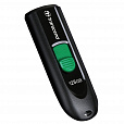 Флеш-диск 128 GB TRANSCEND JetFlash 790C, разъем USB Type-С, черный/зеленый, TS128GJF790C - 1