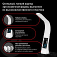 Настольная лампа-светильник SONNEN SM-01W на подставке, LCD-экран, СВЕТОДИОДНАЯ, 5 Вт, белый, 238233 - 17